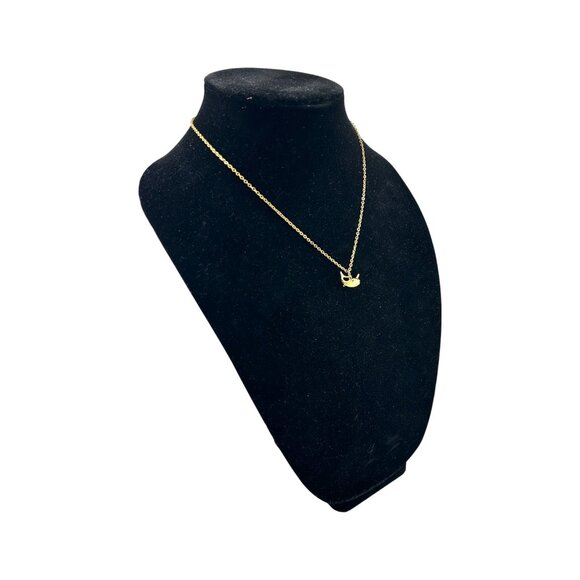 18K Gold Plated Narwhal Whale Pendant Necklace Gold Plated Stainless Steel Chain - Picture 7 of 12